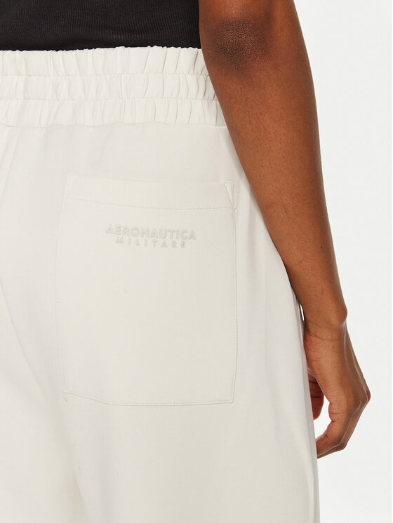 Aeronautica Militare Aeronautica Militare Pantaloni da tuta 242PF955DJ659 Bianco Loose Fit