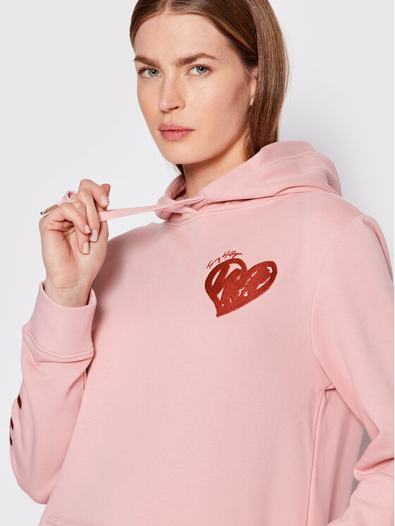Tommy Hilfiger Tommy Hilfiger Úpletové šaty Logo WW0WW35484 Ružová Regular Fit