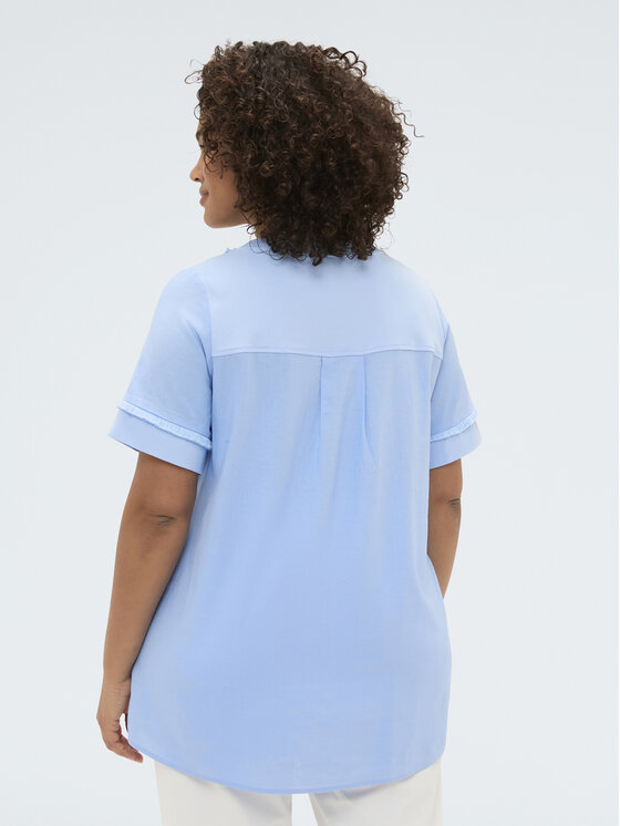 Fiorella Rubino Fiorella Rubino T-shirt G0AOL009171N004 Turchese Over Fit