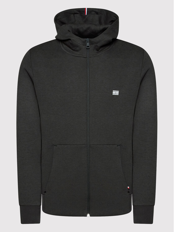 Tommy Hilfiger Tommy Hilfiger Mikina Tech Essentials MW0MW19790 Černá Regular Fit