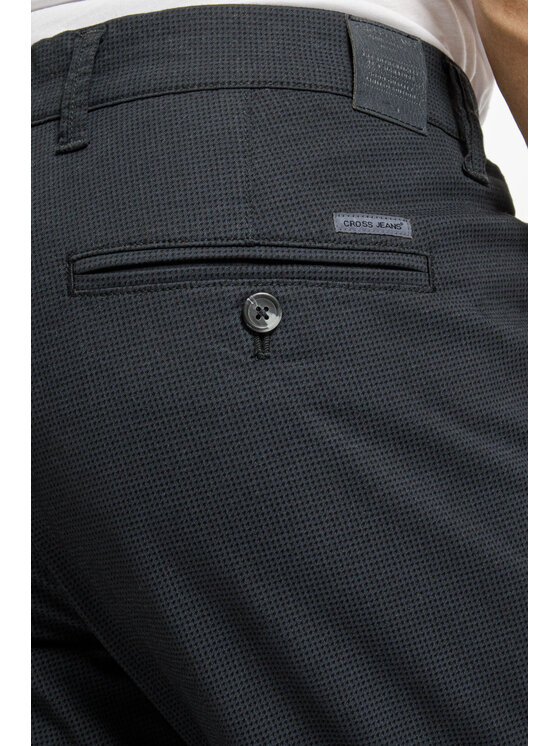 Cross Jeans Cross Jeans Chinosy E 120-240 Czarny Tapered Leg