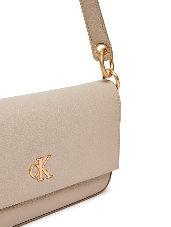 Calvin Klein Calvin Klein Torebka Minimal Monogram Shoulder Pouch LV04K3161G Écru