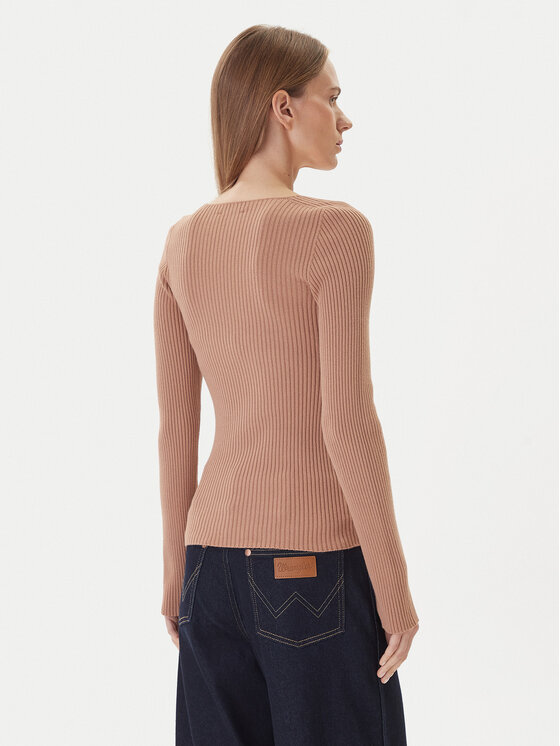 Kontatto Kontatto Sweater 3M0830C Bézs Slim Fit