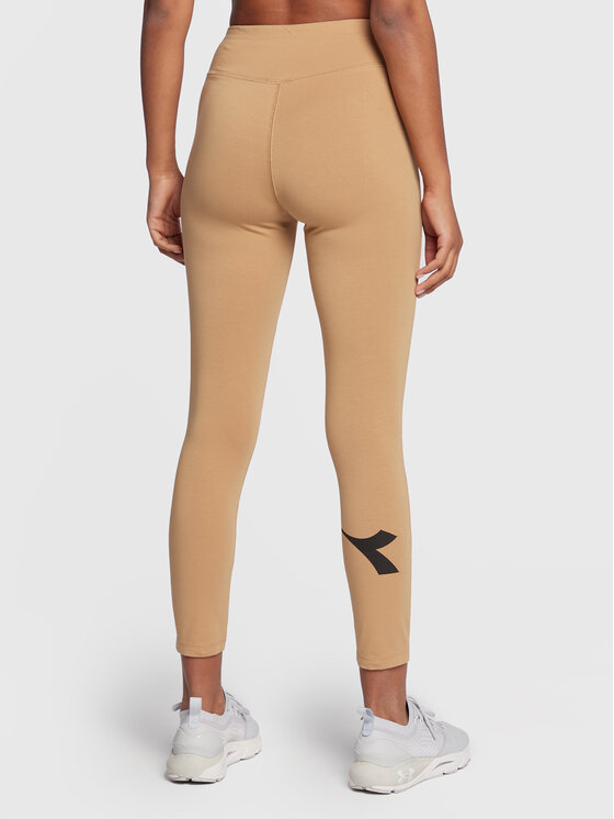Diadora Diadora Legginsy Manifesto 502.179484 Beżowy Slim Fit