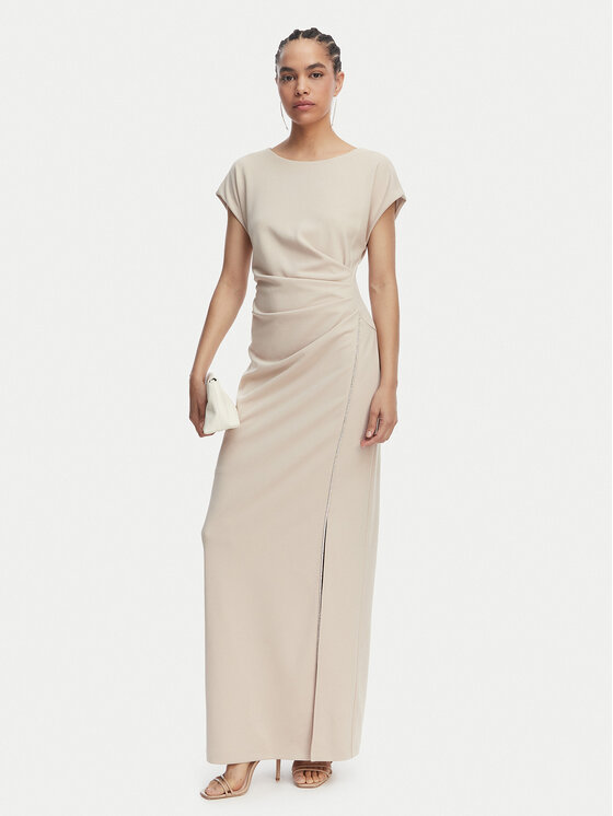 Joseph Ribkoff Joseph Ribkoff Abendkleid 261713 Beige Slim Fit