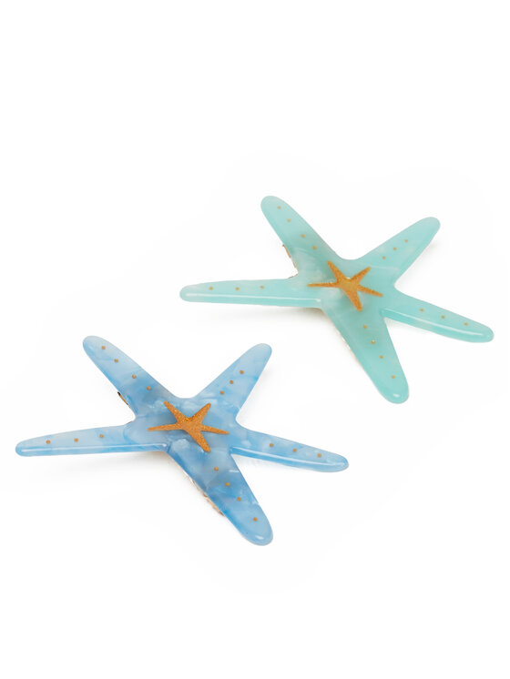 Pieces Pieces Set sponek do vlasů Pclana 2-Pack Hairclip 17156212 Modrá