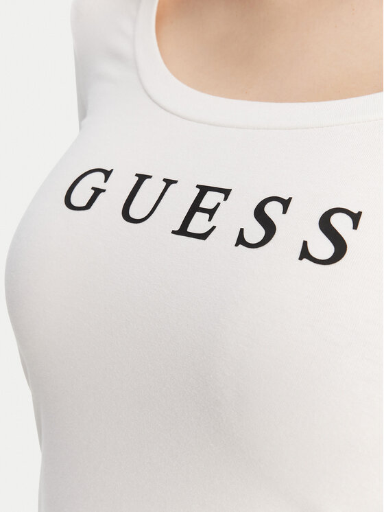 Guess Guess Bluzka O5RI00 KBBU1 Biały Regular Fit
