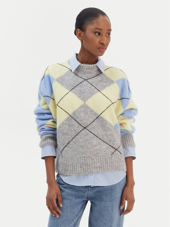 Tommy Hilfiger Tommy Hilfiger Megztinis WW0WW47464 Spalvota Relaxed Fit