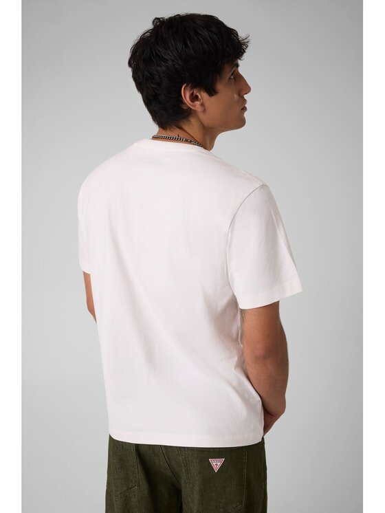 Guess Jeans Guess Jeans T-Shirt 184113 Bílá Classic Fit