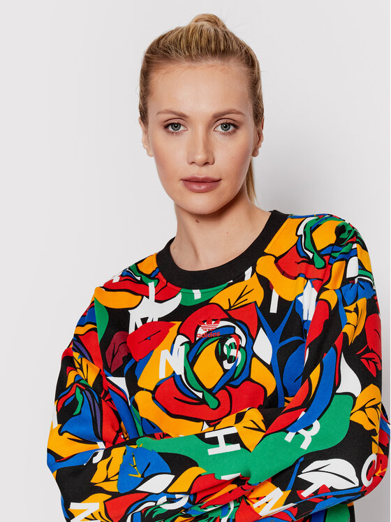 adidas Felpa RICH MNISI HC4469 Multicolore Regular Fit Modivo