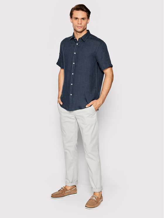 United Colors Of Benetton United Colors Of Benetton Hemd 5BKU5QJH8 Dunkelblau Regular Fit