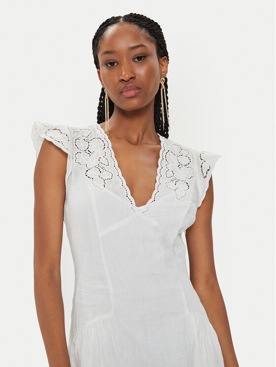 TWINSET TWINSET Sukienka letnia 241TT2330 Biały Regular Fit