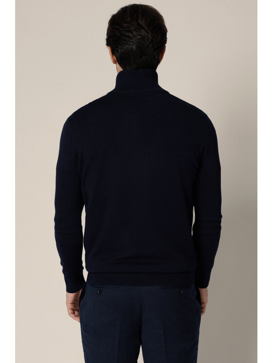 Lancerto Lancerto Sweter Lucan SW073225000075 Granatowy Regular Fit