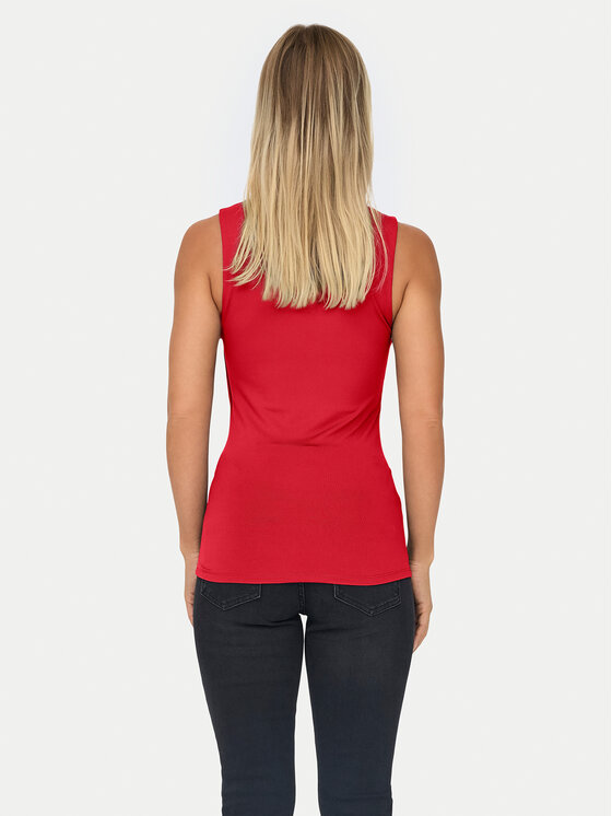 ONLY ONLY топ Lea 15278090 Червен Regular Fit