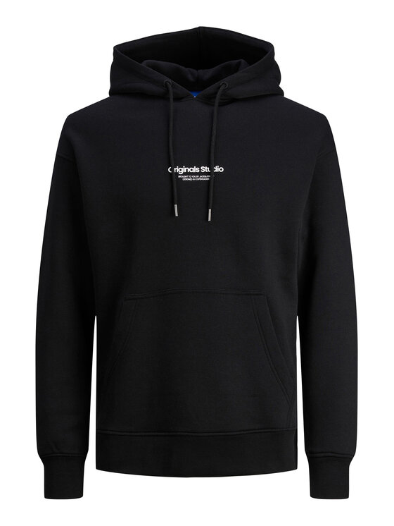 Jack&Jones Jack&Jones Majica dugih rukava Vesterbro 12241687 Crna Relaxed Fit