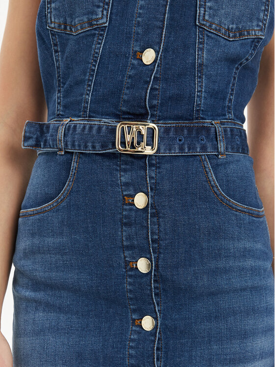 ViCOLO ViCOLO Jeanskleid DB5086 Dunkelblau Slim Fit