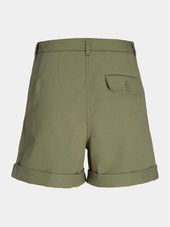JJXX JJXX Šortky z materiálu Maddy 12253014 Zelená Loose Fit