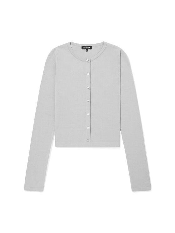 La Mania La Mania Sweter FABIO Szary Classic Fit