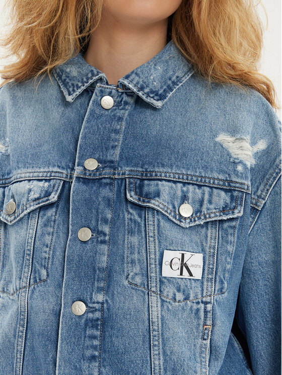 Calvin Klein Jeans Calvin Klein Jeans Jeansjacke J20J222787 Blau Boxy Fit