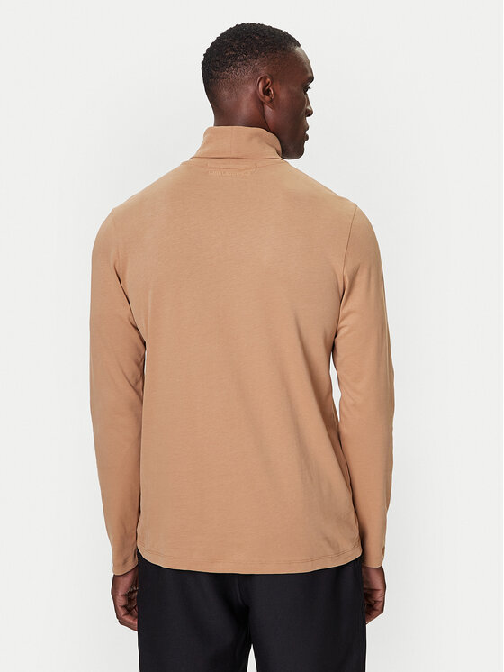 KARL LAGERFELD KARL LAGERFELD Krekls ar augstu apkakli 755023 554226 Bēšs Regular Fit