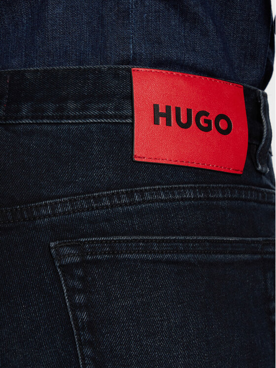 HUGO HUGO Jeans hlače 50547255 Mornarsko modra Slim Fit