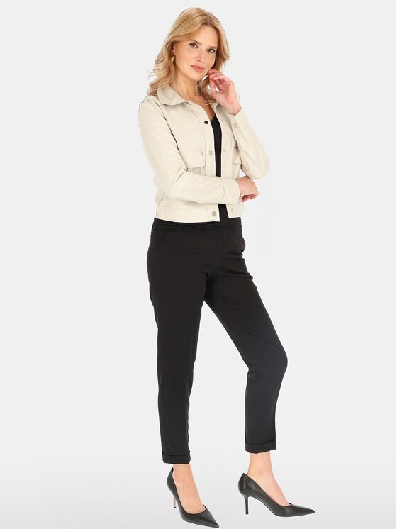 Perso Perso Dámska bunda BLE252676F Sivá Regular Fit