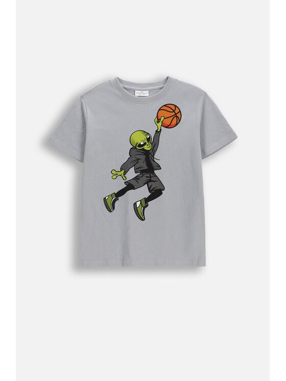 Coccodrillo Coccodrillo T-Shirt WC6143209VBA-019 Szary Regular Fit