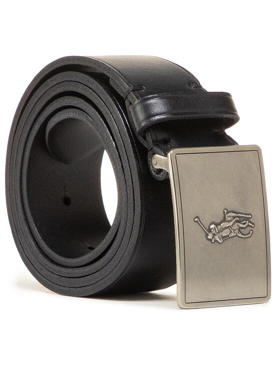 Polo Ralph Lauren Vīriešu josta 36mm Pp Plaque Belt 405691693001 Melns