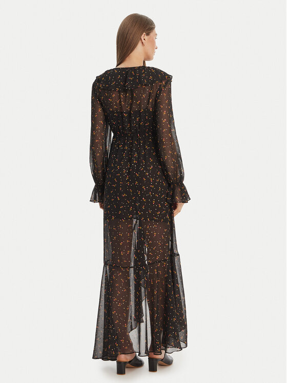 For Love & Lemons For Love & Lemons Pólóés hétköznapi ruha szett Juliana CD2274 Fekete Regular Fit