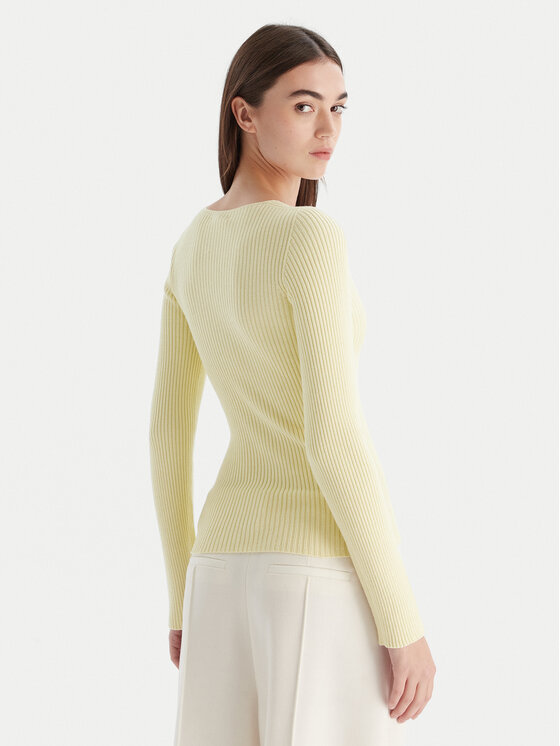 Kontatto Kontatto Maglione 3M0830C Giallo Slim Fit