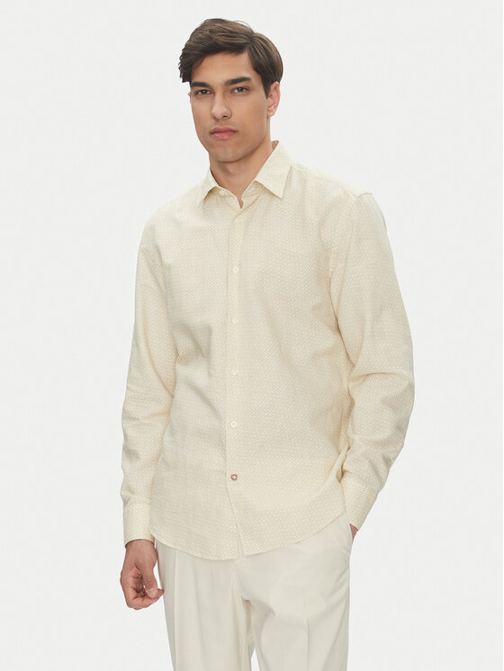 BOSS BOSS Krekls C-Hal 50539532 Balts Casual Fit