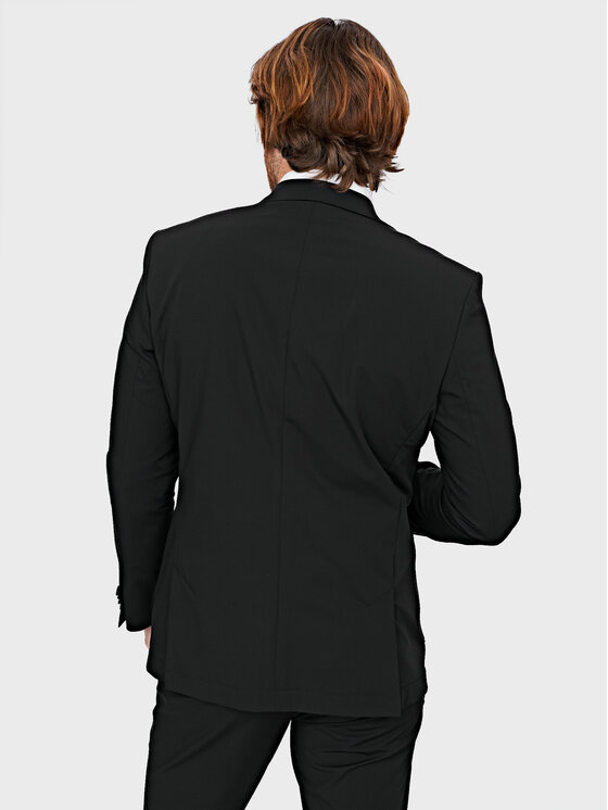 Evenemen Evenemen Marynarka Nylo Czarny Slim Fit
