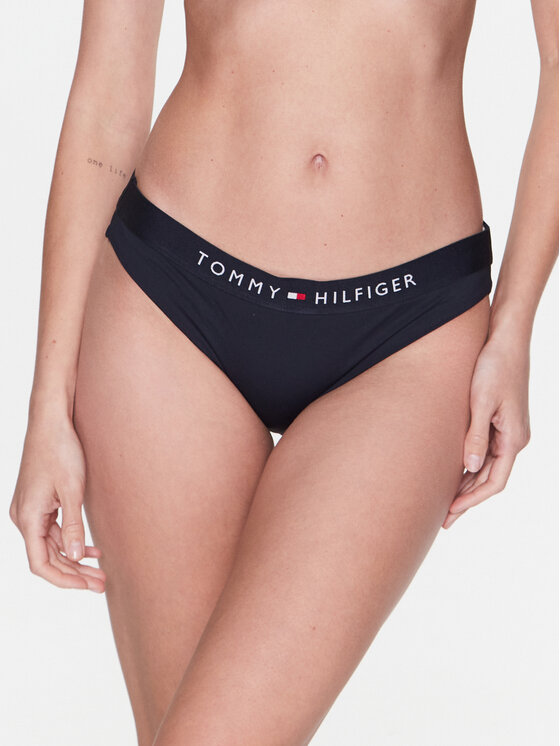 Tommy Hilfiger Bikini apakšdaļa UW0UW04120 Tumši zils