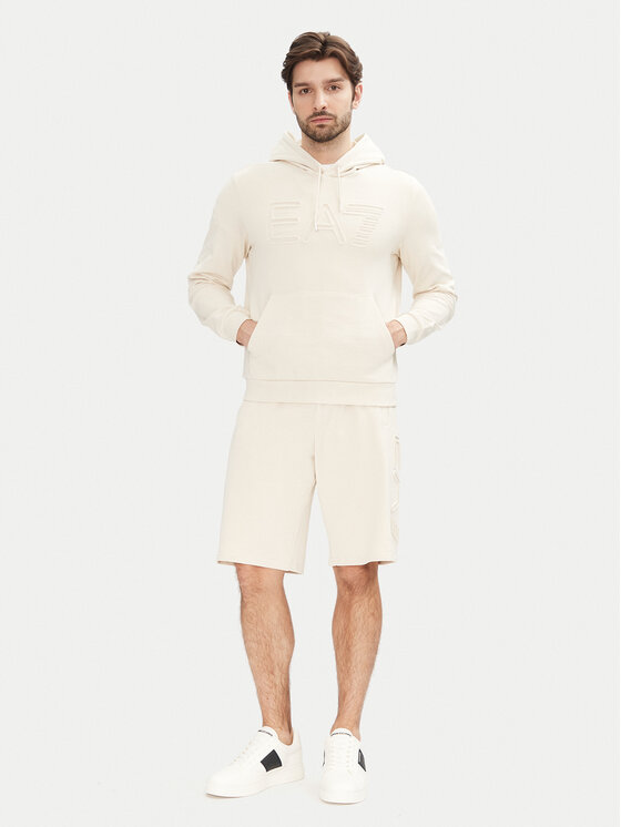 EA7 Emporio Armani EA7 Emporio Armani Felpa 7M000152 AF10432 U1079 Écru Regular Fit