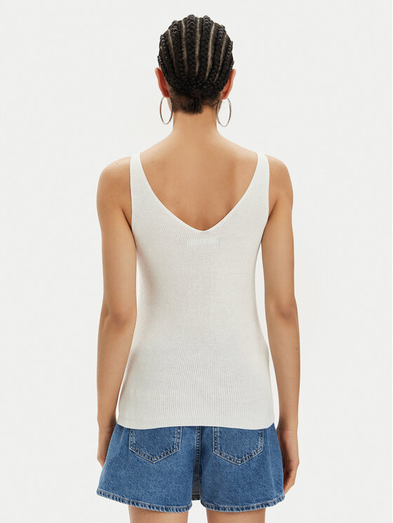 Vero Moda Vero Moda Top New Lex Sun 10281877 Biały Regular Fit