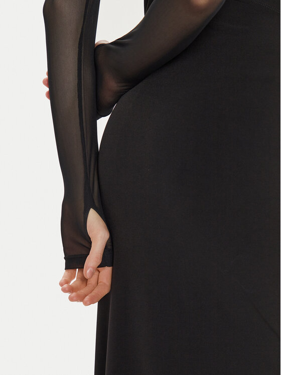 Eleh Eleh Sukienka wieczorowa E00298 Czarny Slim Fit