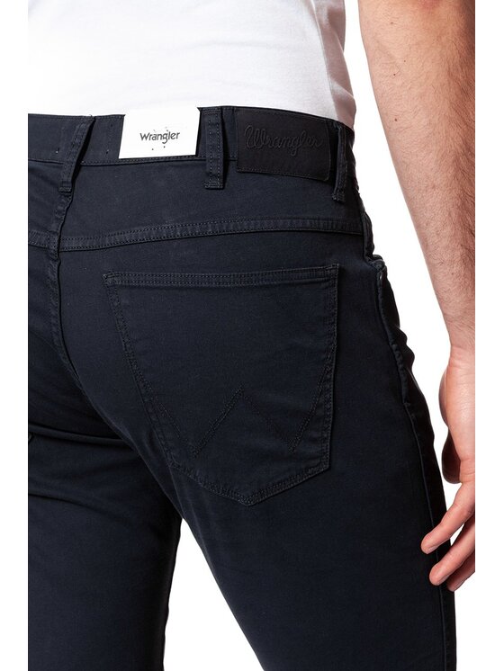 Wrangler Wrangler Spodnie materiałowe LARSTON Niebieski Slim Fit