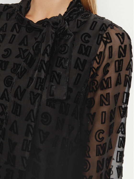 Armani Exchange Armani Exchange Vsakodnevna obleka 6DYA52 YN1ZZ 1200 Črna Regular Fit