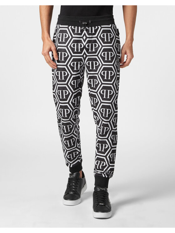 PHILIPP PLEIN PHILIPP PLEIN Spodnie dresowe 20635 Czarny Jogger Fit