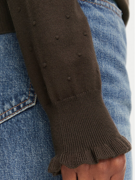 Marella Marella Sweter Onde 2625366101 Brązowy ciemny Regular Fit