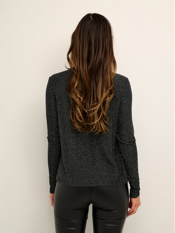 Kaffe Kaffe Blúz Erlene 10507011 Fekete Regular Fit
