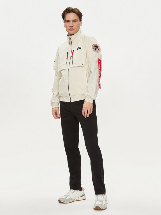 Aeronautica Militare Aeronautica Militare Bunda bomber 241AB2152CT3260 Écru Regular Fit