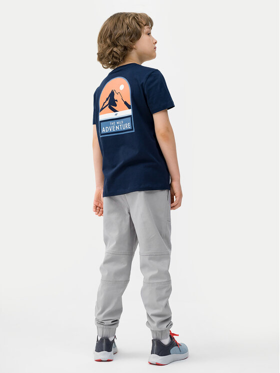 4F 4F Spodnie dresowe 4FJWSS24TTROM588 Szary Regular Fit