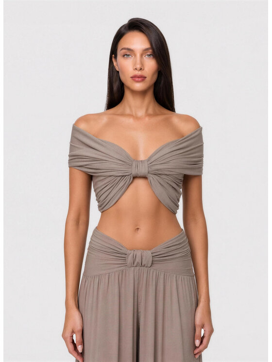 Love Saints Love Saints Komplet bluzka i spodnie L26LF-KA-K02 Beżowy Regular Fit