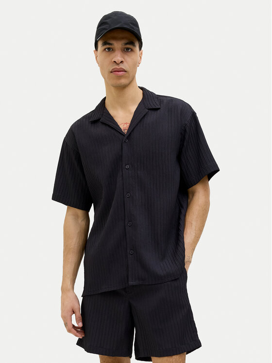 Jack & Jones Jack & Jones Ing Massimo 12269640 Fekete Relaxed Fit