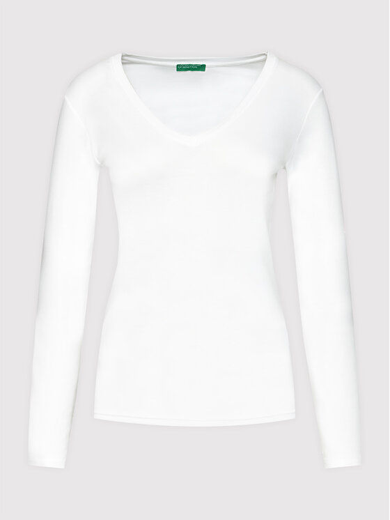 United Colors Of Benetton United Colors Of Benetton Majica 3GA2E4245 Bijela Regular Fit