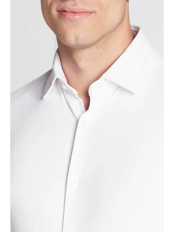 HUGO Hugo Košile Kenno Bílá Slim Fit