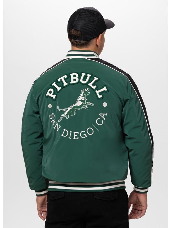 PITBULL PITBULL Kurtka przejściowa MANOLITO Zielony Regular Fit