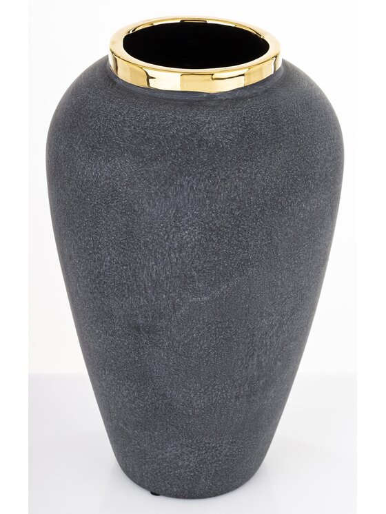 MIAhome MIAhome Wazon ceramiczny 38x22x22 cm MEIKO Szary