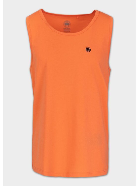 PITBULL PITBULL Tank top Tank Top męski Coolmax SCOTT L Pomarańczowy Regular Fit
